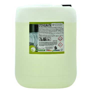 STOVILMATIK - 25 KG - Detergent alcalin, pentru spalarea automata a vaselor cu ajutorul unui sistem de dozare automat