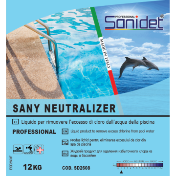SANY NEUTRALIZER - Produs lichid pentru eliminarea excesului de clor din apa de piscina