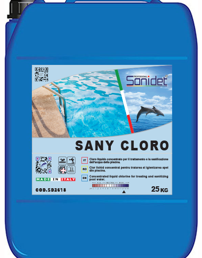 SANY CHLORO PISCINE – Clor lichid concentrat cu efect antibacterian