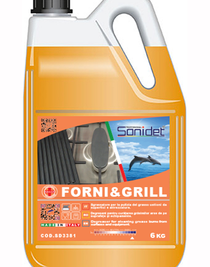 FORNI & GRILL HC / Degresant concentrat pentru eliminarea grăsimilor carbonizate