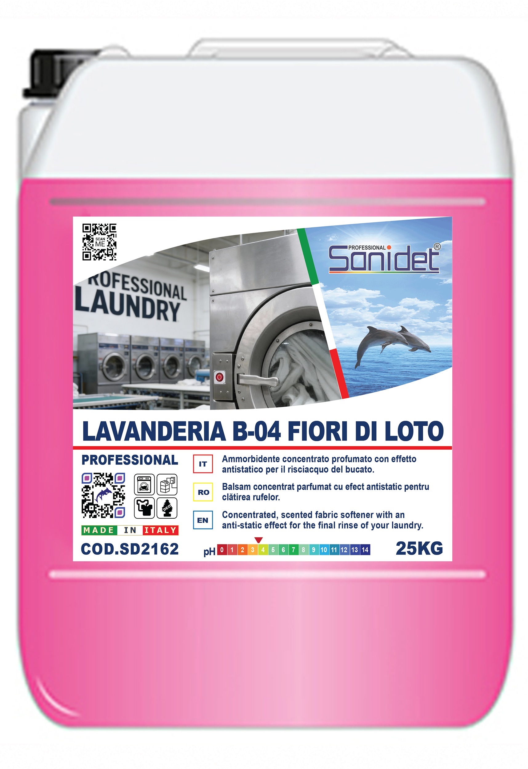LAVANDERIA B-04 FIORI DI LOTTO / Balsam antistatic cu parfum pentru clătirea rufelor